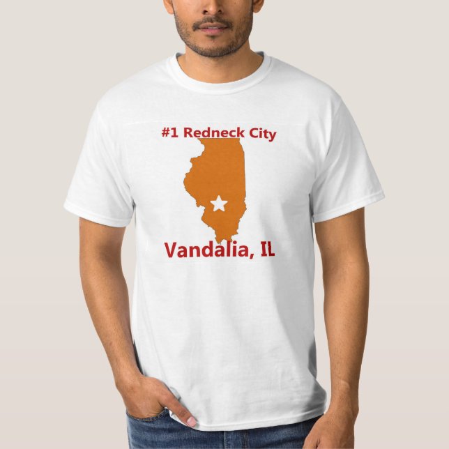 Vandalia #1 Redneck City in Illinois Men's Tshirt (Front)