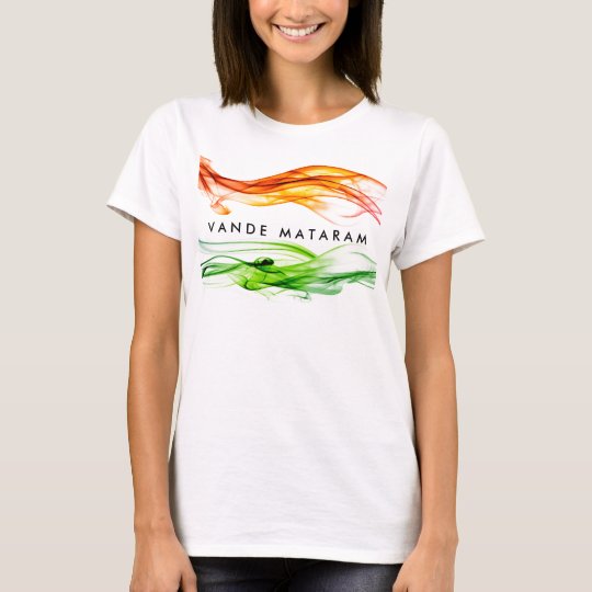 Vande Mataram  Colors of India T Shirt Zazzle com