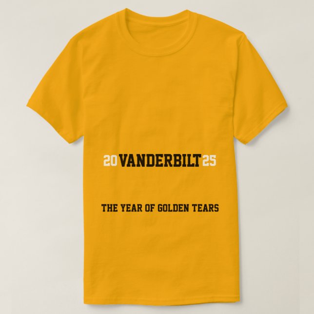 Vanderbilt Commodores 2025 T-Shirt (Design Front)