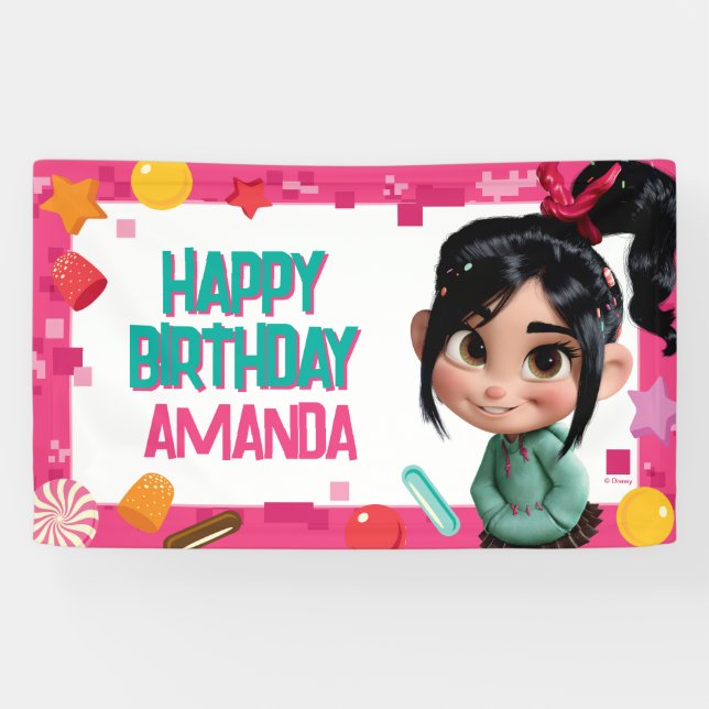 Vanellope Birthday Banner (Horizontal)