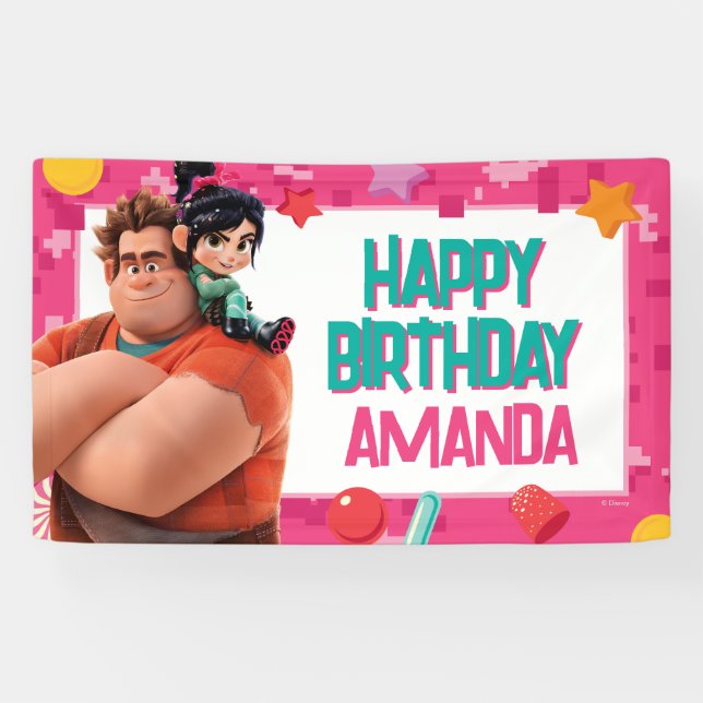 Vanellope Birthday Banner (Horizontal)