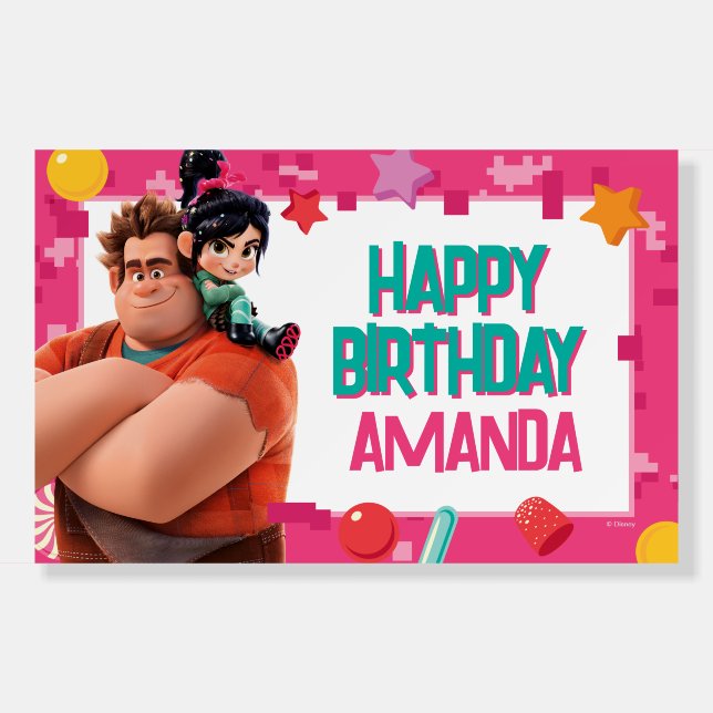 Vanellope Birthday Foam Board (Front)