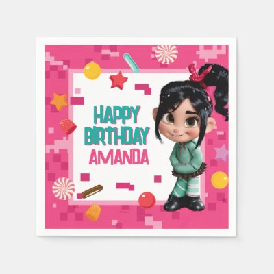 Vanellope Birthday Napkins