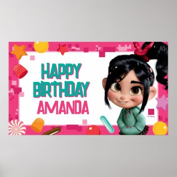 Vanellope Birthday Poster by wreckitralph at Zazzle