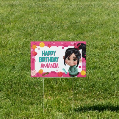 Vanellope Birthday Sign