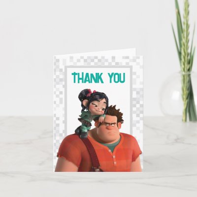 Vanellope Birthday Thank You Card