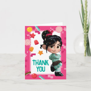 Vanellope Birthday Thank You Card