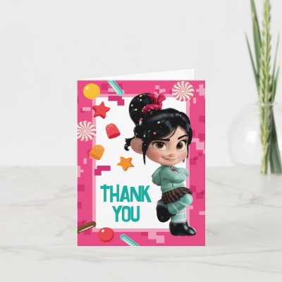 Vanellope Birthday Thank You Card