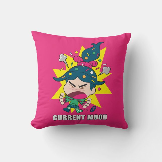 Vanellope | Current Mood Throw Pillow (Front)