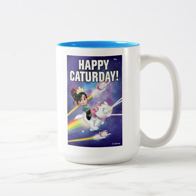 Vanellope | Happy Caturday! Two-Tone Coffee Mug (Right)