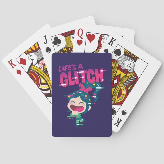 Vanellope | Life's A Glitch Poker Cards (Back)