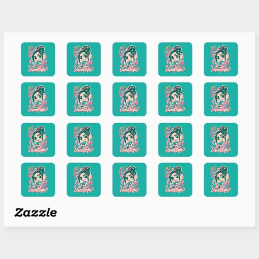 Vanellope Square Sticker | Zazzle