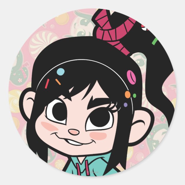 Vanellope Von Schweetz 2 Classic Round Sticker (Front)