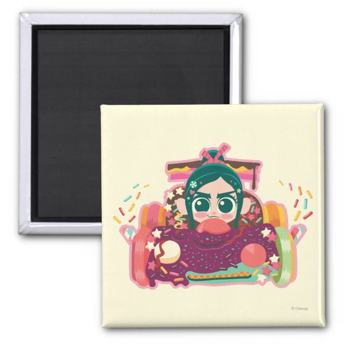 Vanellope Von Schweetz Driving Car Fridge Magnets