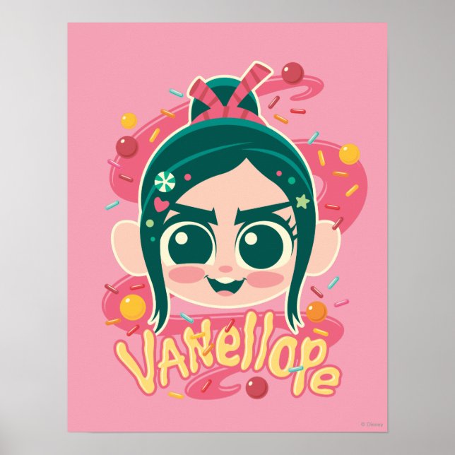 Vanellope Von Schweetz Face Poster (Front)
