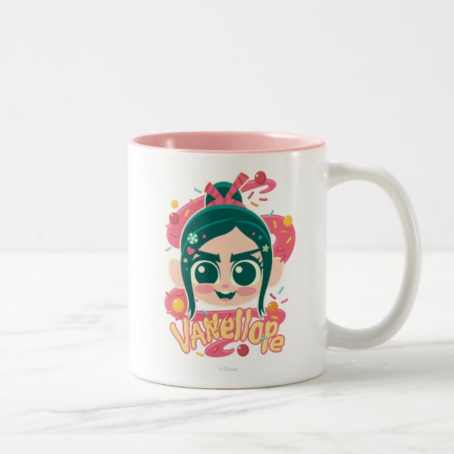 Vanellope Von Schweetz Face Two-Tone Coffee Mug (Right)