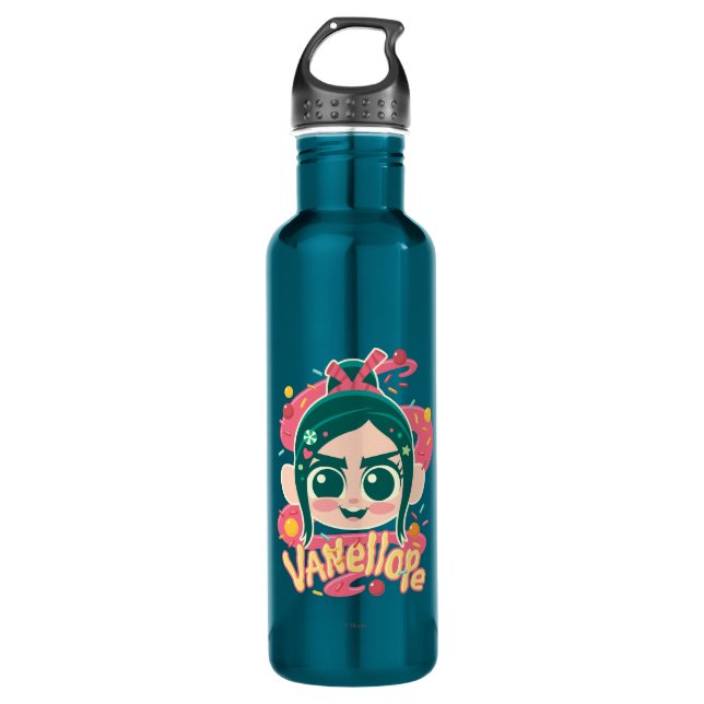 Vanellope Von Schweetz Face Water Bottle (Front)