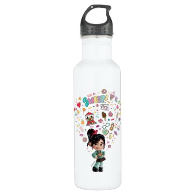 Vanellope  Von Sweet Icons Stainless Steel Water Bottle
