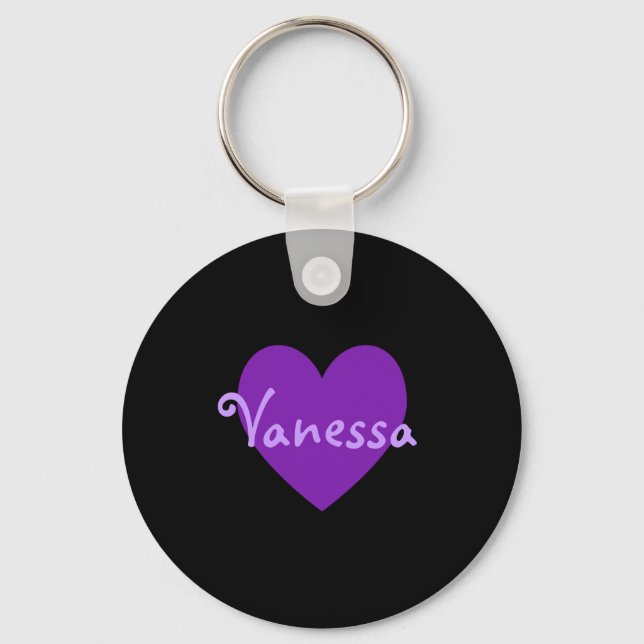 Vanessa in Purple Keychain (Front)