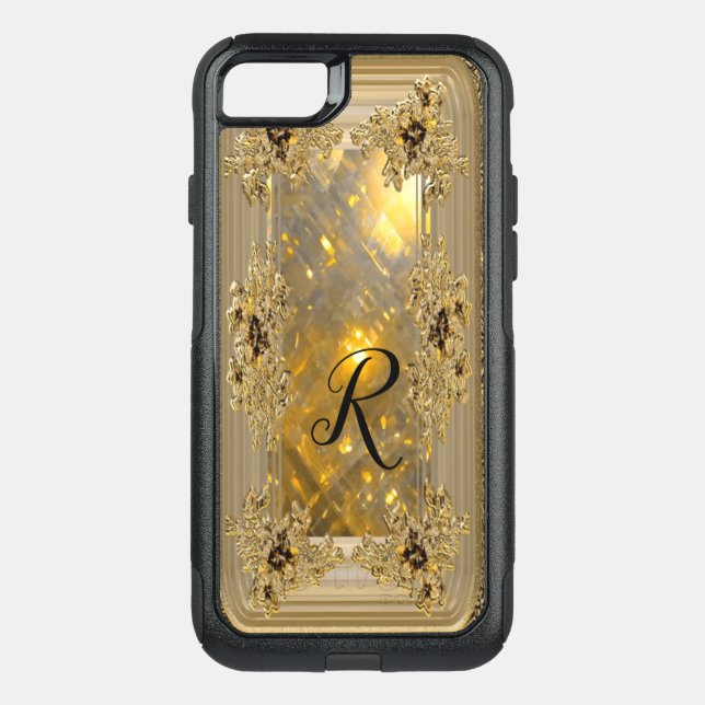 Vanfleet Mirage Victorian Pretty Monogram Otterbox iPhone Case (Back)