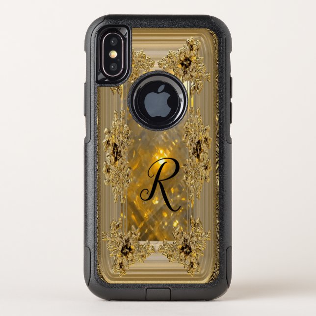 Vanfleet Mirage Victorian Pretty Monogram Otterbox iPhone Case (Back)