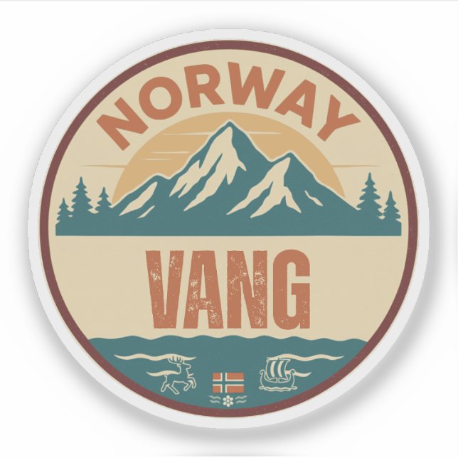 Vang, Norge Norway Sticker (Front)