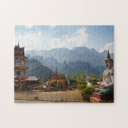 Vang Vieng Laos Creative Temple jigsaw puzzle
