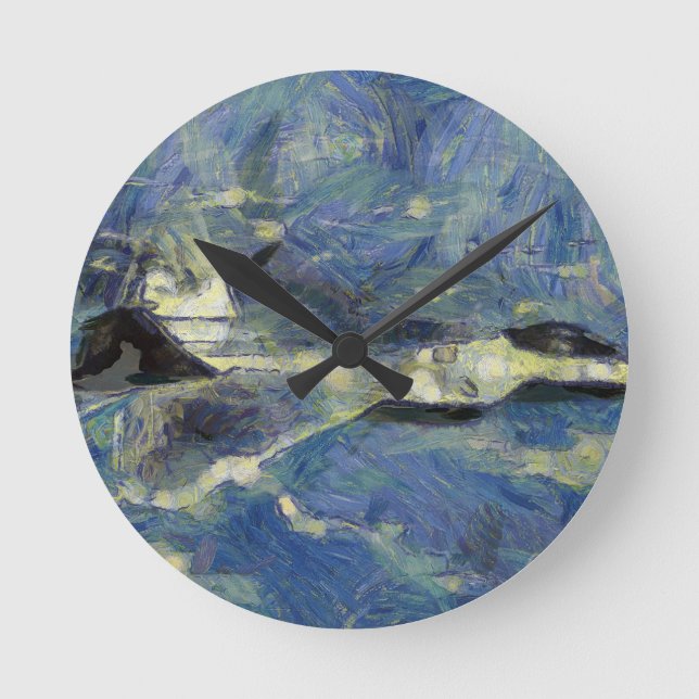 vangogh_F22 Round Clock (Front)