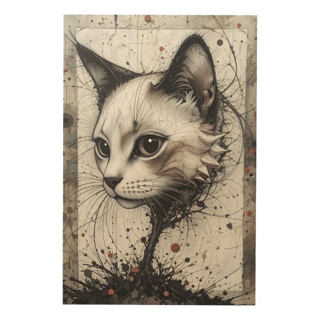 Vanguard Cat Wood Wall Art (Front)