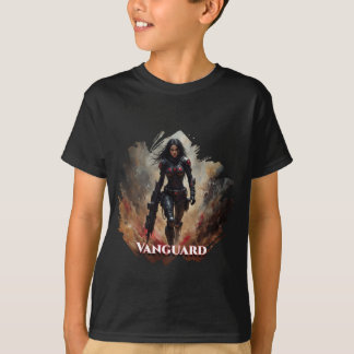 Vanguard – Futuristic Female Warrior T-Shirt