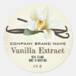 Vanilla Bean Spice Classic Round Sticker
