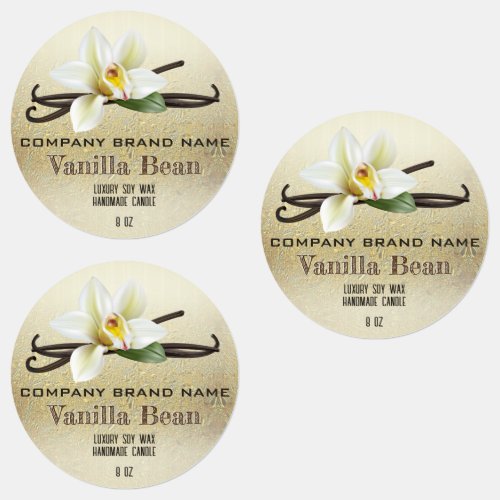 Vanilla Bean Spice Labels