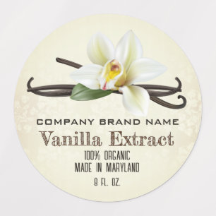 Vanilla Bean Spice Labels