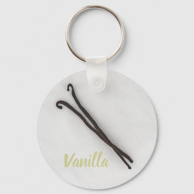 Vanilla bean with sugar keychain (Front)