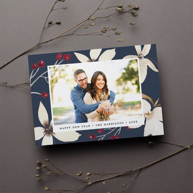 Vanilla Blossom | New Year Photo Card (Creator Uploaded)