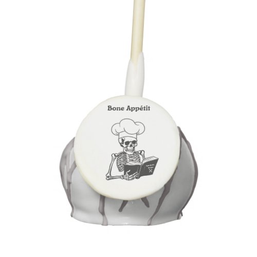 Vanilla Cake Pops Bone Apptit Skeleton Chef  Cake Pops