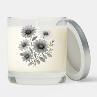 Vanilla Candle - Daisy Print - Corrine & Co