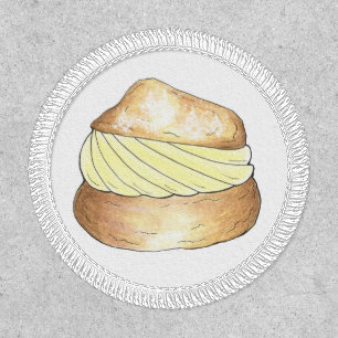 Vanilla Cream Puff Choux Pastry Creampuff Dessert Patch