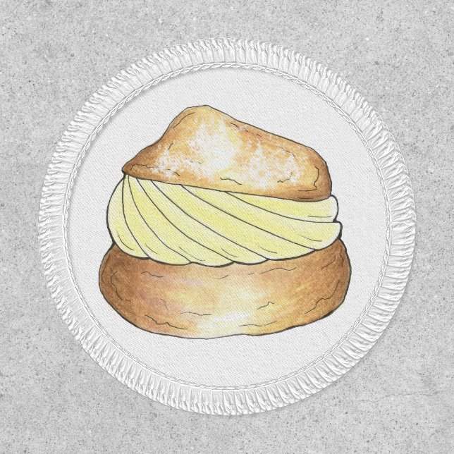 Vanilla Cream Puff Choux Pastry Creampuff Dessert Patch (Front)