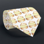Vanilla Cream Puff Puffs Creampuff Dessert Tie<br><div class="desc">Necktie features an original marker illustration of a delicious vanilla cream puff!</div>