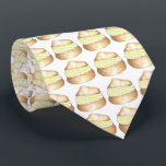 Vanilla Cream Puff Puffs Creampuff Dessert Tie<br><div class="desc">Necktie features an original marker illustration of a delicious vanilla cream puff!</div>