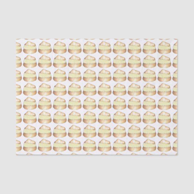 Vanilla Cream Puff Puffs Creampuff Tissue Paper (Front)