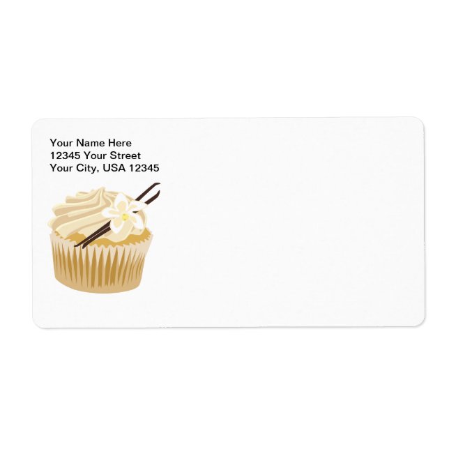 Vanilla Cupcake Label (Front)