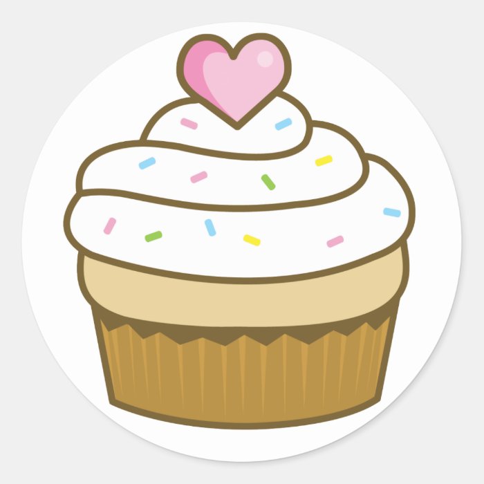 vanilla cupcake sticker