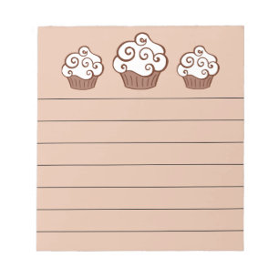 Vanilla Cupcakes Kitchen Notepad Gift