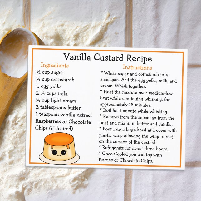 Vanilla Custard Recipe Card (Creator Uploaded)