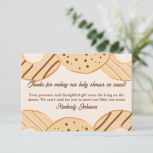 Vanilla Donut Delight Thank You Card