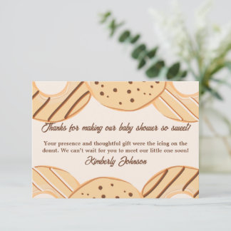 Vanilla Donut Delight Thank You Card