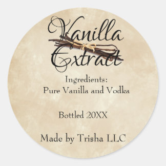 Vanilla Extract Custom Label