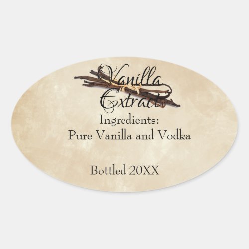 Vanilla Extract Custom Label